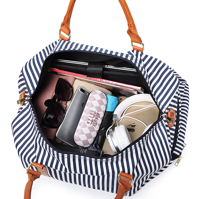 Stripe Travel Duffel Bag