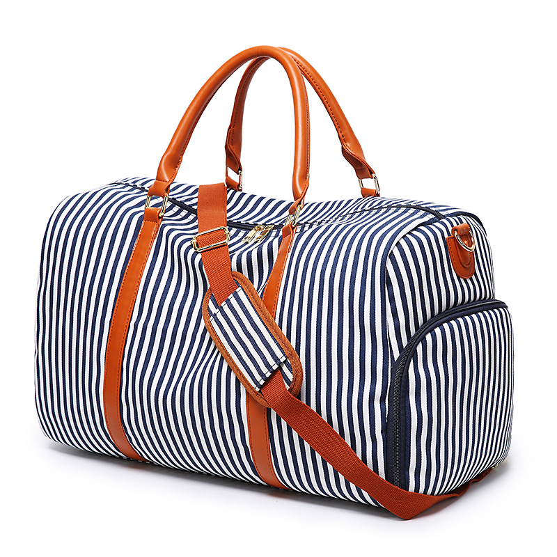 Stripe Travel Duffel Bag